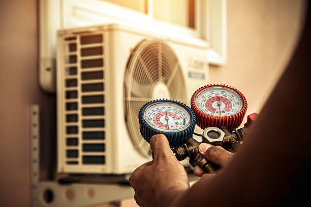 Professional Air Conditioning Service technician working in Tannersville, PA